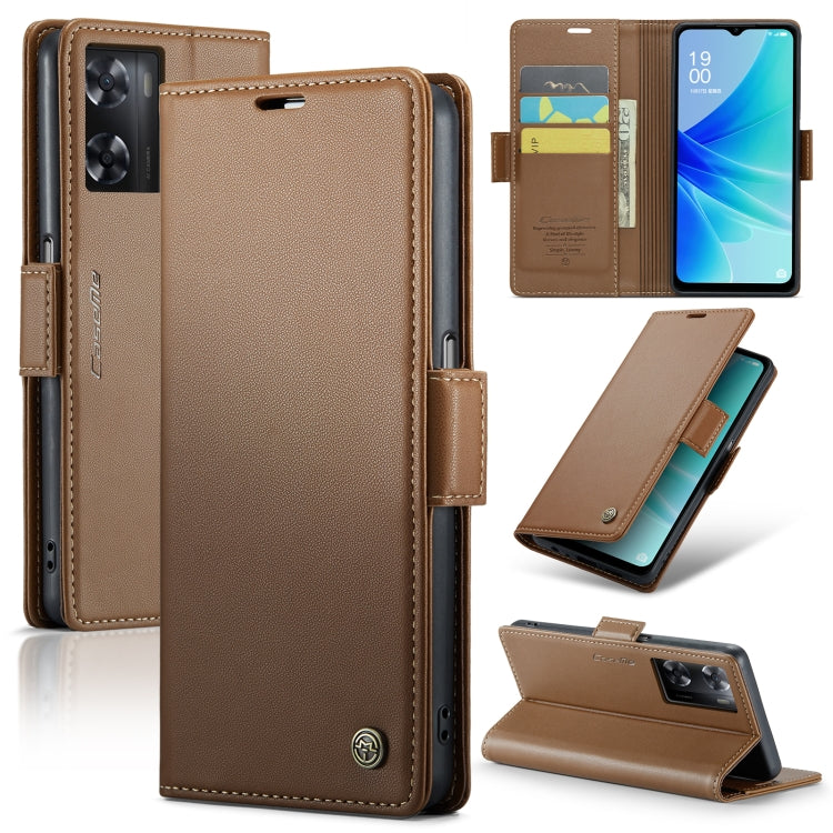 CaseMe 023 Butterfly Buckle Litchi Texture RFID Anti-theft Leather Phone Case, For OPPO Reno10 5G Global／Reno10 Pro Global, For OPPO Reno8 T 4G, For OPPO A57 4G Global/A57s 4G Global, For OPPO A77 4G Global / A57e 4G, For OPPO A78 4G, For OPPO A77s    ...