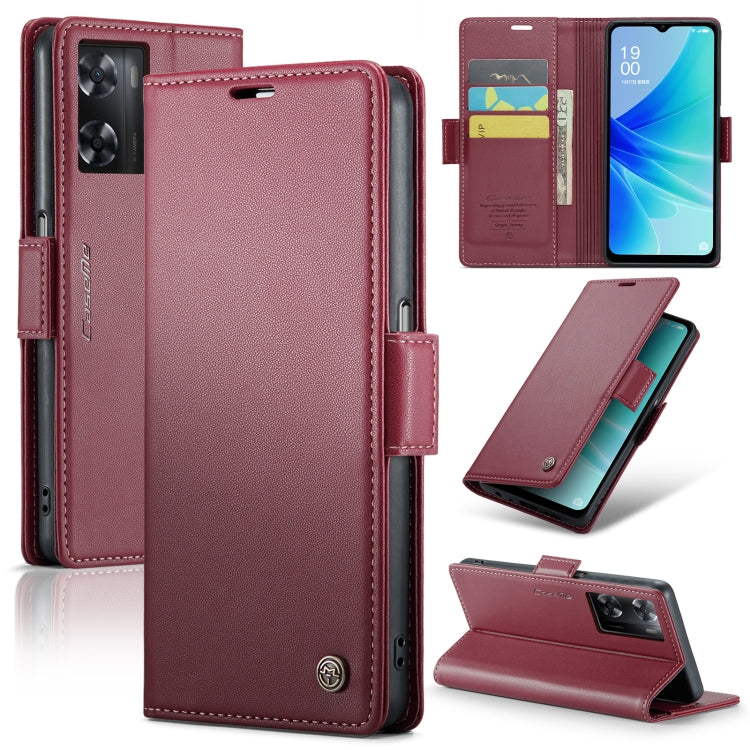 CaseMe 023 Butterfly Buckle Litchi Texture RFID Anti-theft Leather Phone Case, For OPPO Reno10 5G Global／Reno10 Pro Global, For OPPO Reno8 T 4G, For OPPO A57 4G Global/A57s 4G Global, For OPPO A77 4G Global / A57e 4G, For OPPO A78 4G, For OPPO A77s    ...
