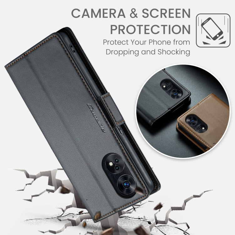 CaseMe 023 Butterfly Buckle Litchi Texture RFID Anti-theft Leather Phone Case, For OPPO Reno8 T 4G, For OPPO A57 4G Global/A57s 4G Global, For OPPO Reno10 5G Global／Reno10 Pro Global, For OPPO A77 4G Global / A57e 4G, For OPPO A78 4G, For OPPO A77s    ...