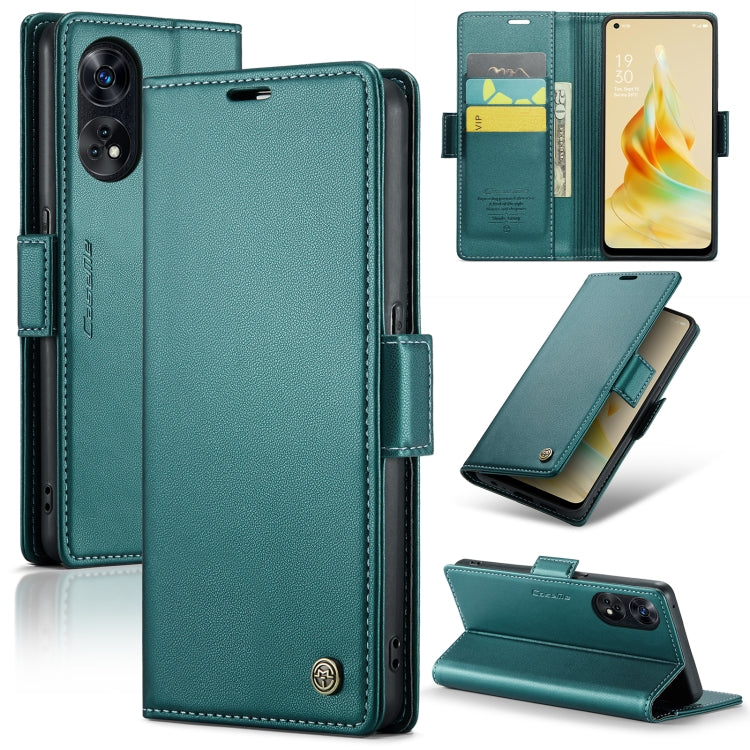 CaseMe 023 Butterfly Buckle Litchi Texture RFID Anti-theft Leather Phone Case, For OPPO Reno10 5G Global／Reno10 Pro Global, For OPPO Reno8 T 4G, For OPPO A57 4G Global/A57s 4G Global, For OPPO A77 4G Global / A57e 4G, For OPPO A78 4G, For OPPO A77s    ...