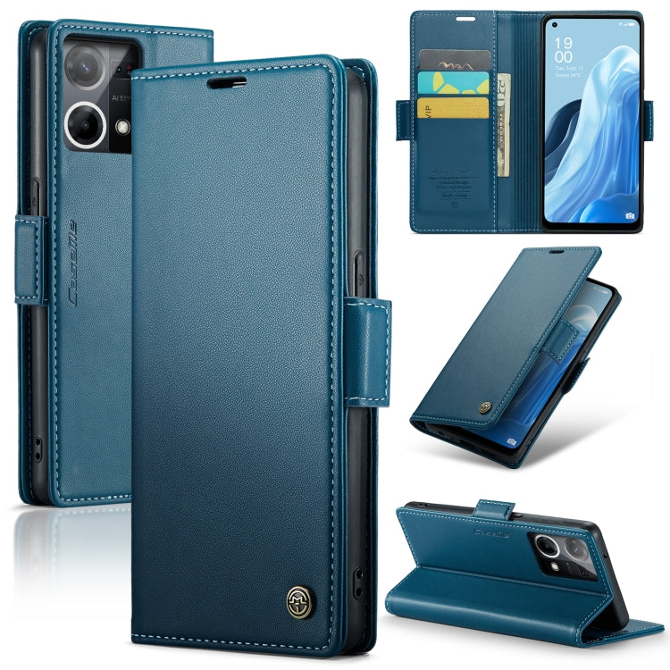 CaseMe 023 Butterfly Buckle Litchi Texture RFID Anti-theft Leather Phone Case, For OPPO Reno8 Lite Global, For OPPO Reno7 4G Indonesia/F21 Pro 4G/Reno8 4G, For OPPO F21 Pro 5G Globa/Reno8 Z Global, For OPPO Reno8 T 5G/A1 Pro 5G, For OPPO Reno8 5G Globa...