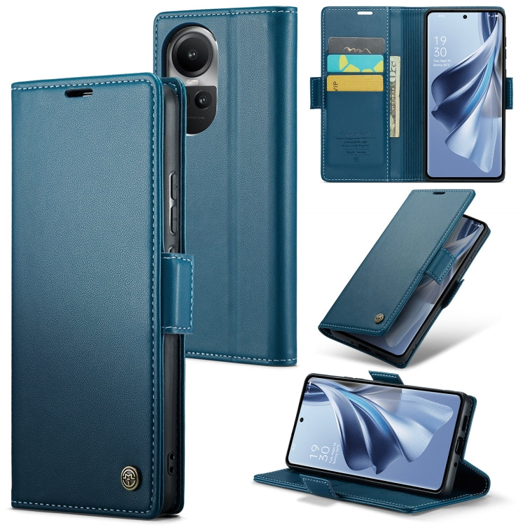 CaseMe 023 Butterfly Buckle Litchi Texture RFID Anti-theft Leather Phone Case, For OPPO Reno10 5G Global／Reno10 Pro Global, For OPPO Reno8 T 4G, For OPPO A57 4G Global/A57s 4G Global, For OPPO A77 4G Global / A57e 4G, For OPPO A78 4G, For OPPO A77s    ...