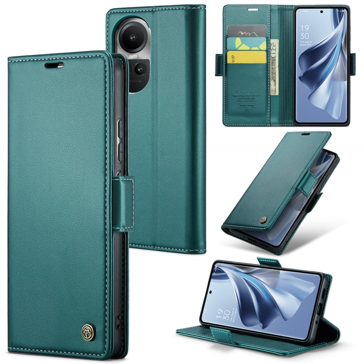 CaseMe 023 Butterfly Buckle Litchi Texture RFID Anti-theft Leather Phone Case, For OPPO Reno10 5G Global／Reno10 Pro Global, For OPPO Reno8 T 4G, For OPPO A57 4G Global/A57s 4G Global, For OPPO A77 4G Global / A57e 4G, For OPPO A78 4G, For OPPO A77s    ...
