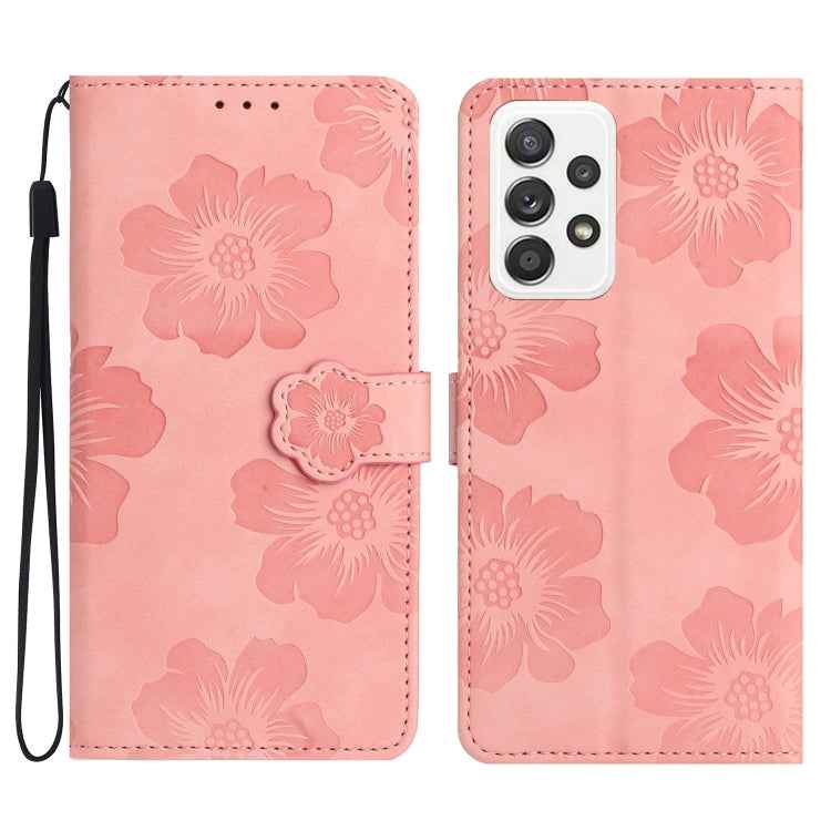 Flower Embossing Pattern Leather Phone Case, For Samsung Galaxy A22 5G, For Samsung Galaxy A23 5G, For Samsung Galaxy A23e / A23s, For Samsung Galaxy A32 4G, For Samsung Galaxy A32 5G, For Samsung Galaxy A33 5G, For Samsung Galaxy A34 5G               ...