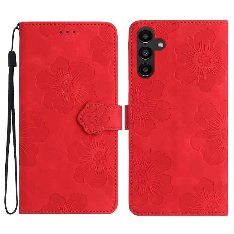 Flower Embossing Pattern Leather Phone Case, For Samsung Galaxy A22 5G, For Samsung Galaxy A23 5G, For Samsung Galaxy A23e / A23s, For Samsung Galaxy A32 4G, For Samsung Galaxy A32 5G, For Samsung Galaxy A33 5G, For Samsung Galaxy A34 5G               ...