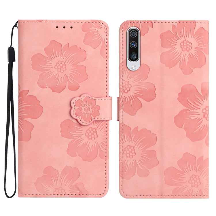 Flower Embossing Pattern Leather Phone Case, For Samsung Galaxy A42 5G, For Samsung Galaxy A50, For Samsung Galaxy A51 4G, For Samsung Galaxy A52 5G, For Samsung Galaxy A53 5G, For Samsung Galaxy A54 5G, For Samsung Galaxy A70, For Samsung Galaxy A71 4...