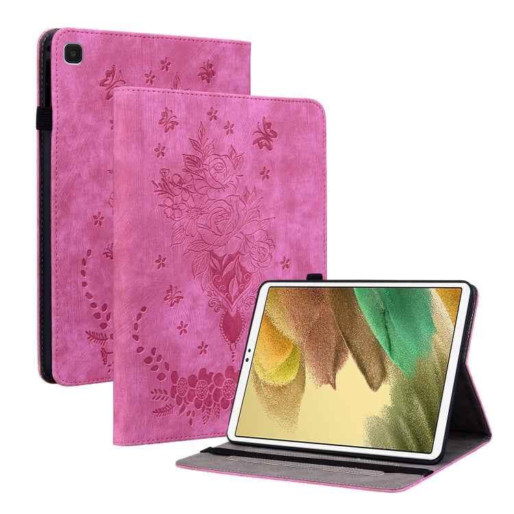 Butterfly Rose Embossed Leather Tablet Case, For Samsung Galaxy Tab S11, For Samsung Galaxy Tab А9+, For Samsung Galaxy Tab А9, For Samsung Galaxy Tab S9, For Samsung Galaxy Tab S9+, For Samsung Galaxy Tab S8+ / S7+ / S7 FE, For Samsung Galaxy Tab S7 /...