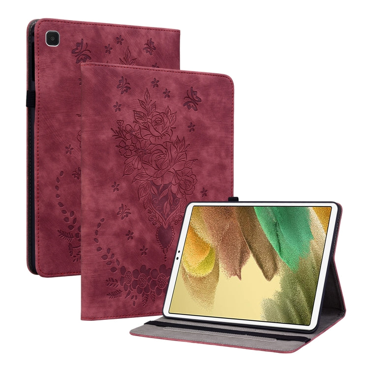 Butterfly Rose Embossed Leather Tablet Case, For Samsung Galaxy Tab S11, For Samsung Galaxy Tab А9+, For Samsung Galaxy Tab А9, For Samsung Galaxy Tab S9, For Samsung Galaxy Tab S9+, For Samsung Galaxy Tab S8+ / S7+ / S7 FE, For Samsung Galaxy Tab S7 /...