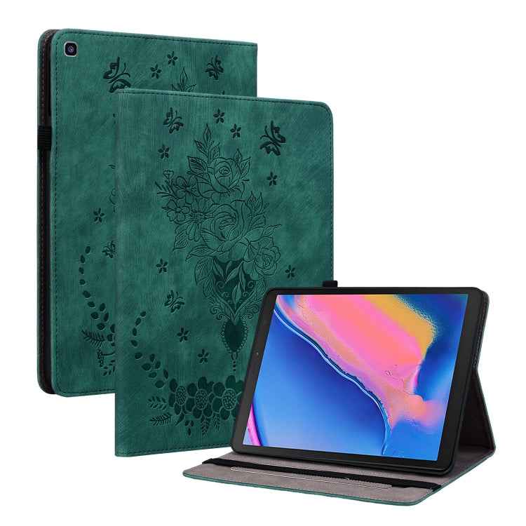 Butterfly Rose Embossed Leather Tablet Case, For Samsung Galaxy Tab S5e/T720/T725, For Samsung Galaxy Tab A 10.1 2019 T510, For Samsung Galaxy Tab A 8.0 2019 T290, For Samsung Galaxy Tab S4 10.5 SM-T830, For Samsung Galaxy Tab A 10.1 2016/T580/T585����...