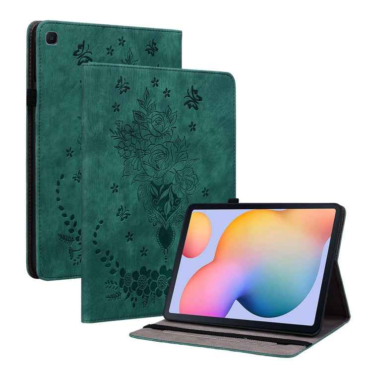 Butterfly Rose Embossed Leather Tablet Case, For Samsung Galaxy Tab S5e/T720/T725, For Samsung Galaxy Tab A 10.1 2019 T510, For Samsung Galaxy Tab A 8.0 2019 T290, For Samsung Galaxy Tab S4 10.5 SM-T830, For Samsung Galaxy Tab A 10.1 2016/T580/T585����...