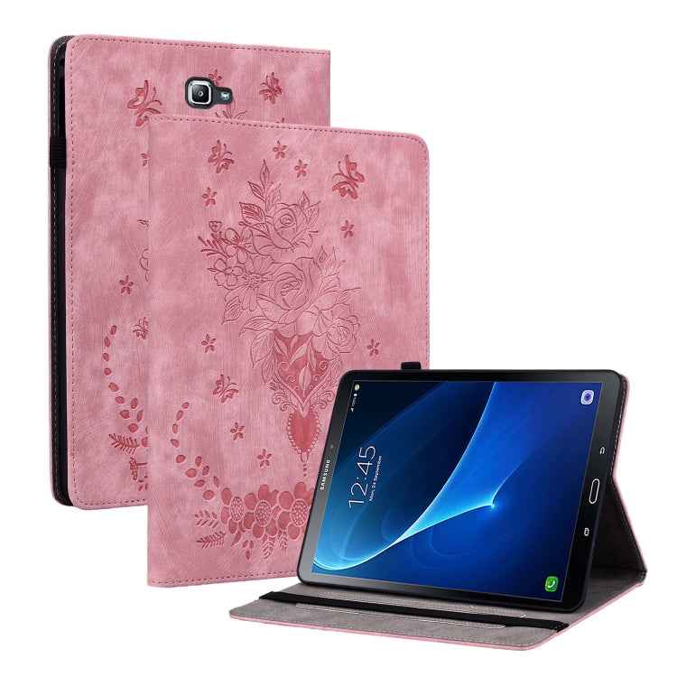Butterfly Rose Embossed Leather Tablet Case, For Samsung Galaxy Tab S5e/T720/T725, For Samsung Galaxy Tab A 10.1 2019 T510, For Samsung Galaxy Tab A 8.0 2019 T290, For Samsung Galaxy Tab S4 10.5 SM-T830, For Samsung Galaxy Tab A 10.1 2016/T580/T585����...