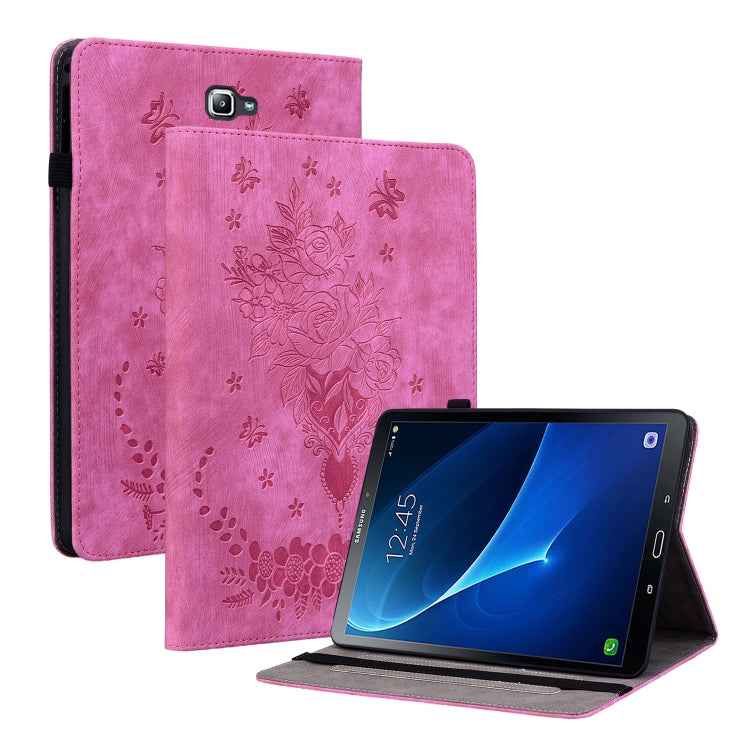 Butterfly Rose Embossed Leather Tablet Case, For Samsung Galaxy Tab S5e/T720/T725, For Samsung Galaxy Tab A 10.1 2019 T510, For Samsung Galaxy Tab A 8.0 2019 T290, For Samsung Galaxy Tab S4 10.5 SM-T830, For Samsung Galaxy Tab A 10.1 2016/T580/T585����...