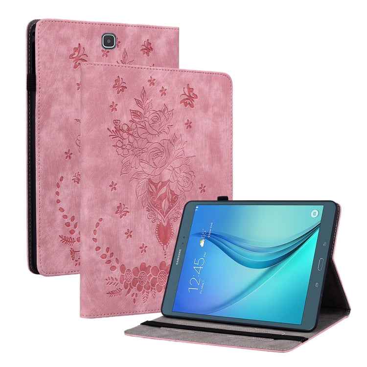 Butterfly Rose Embossed Leather Tablet Case, For Samsung Galaxy Tab S5e/T720/T725, For Samsung Galaxy Tab A 10.1 2019 T510, For Samsung Galaxy Tab A 8.0 2019 T290, For Samsung Galaxy Tab S4 10.5 SM-T830, For Samsung Galaxy Tab A 10.1 2016/T580/T585����...