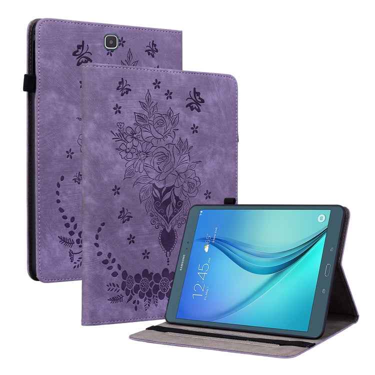Butterfly Rose Embossed Leather Tablet Case, For Samsung Galaxy Tab S5e/T720/T725, For Samsung Galaxy Tab A 10.1 2019 T510, For Samsung Galaxy Tab A 8.0 2019 T290, For Samsung Galaxy Tab S4 10.5 SM-T830, For Samsung Galaxy Tab A 10.1 2016/T580/T585����...