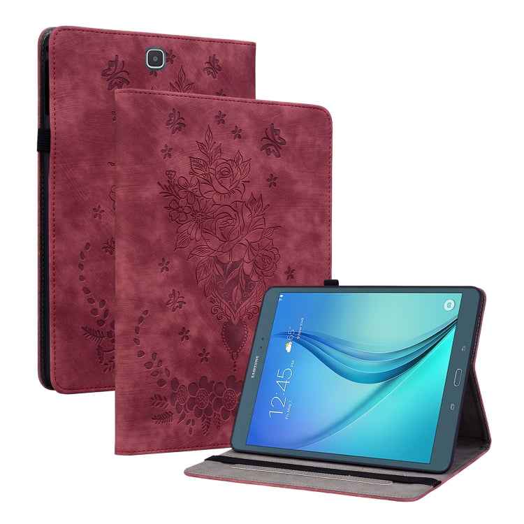 Butterfly Rose Embossed Leather Tablet Case, For Samsung Galaxy Tab S5e/T720/T725, For Samsung Galaxy Tab A 10.1 2019 T510, For Samsung Galaxy Tab A 8.0 2019 T290, For Samsung Galaxy Tab S4 10.5 SM-T830, For Samsung Galaxy Tab A 10.1 2016/T580/T585����...