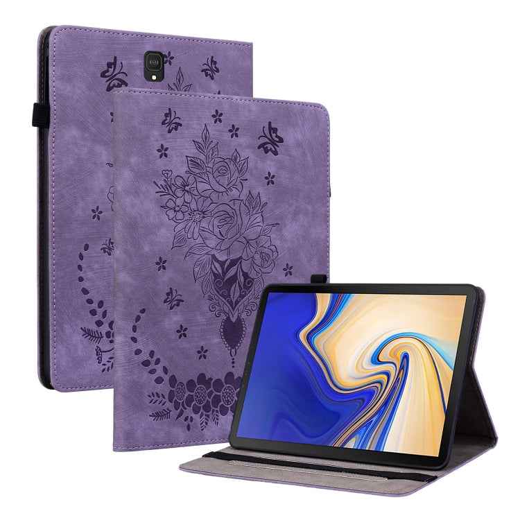 Butterfly Rose Embossed Leather Tablet Case, For Samsung Galaxy Tab S5e/T720/T725, For Samsung Galaxy Tab A 10.1 2019 T510, For Samsung Galaxy Tab A 8.0 2019 T290, For Samsung Galaxy Tab S4 10.5 SM-T830, For Samsung Galaxy Tab A 10.1 2016/T580/T585����...