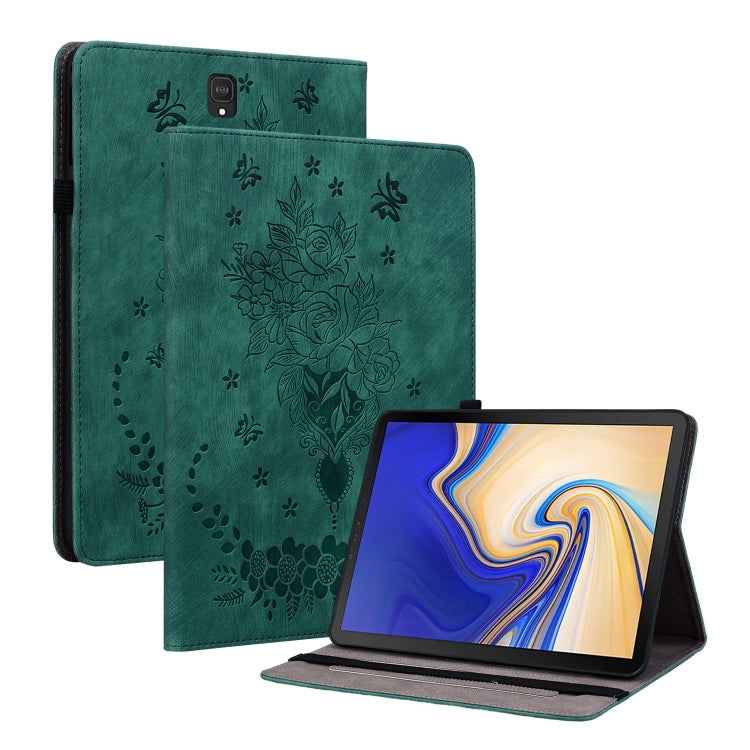 Butterfly Rose Embossed Leather Tablet Case, For Samsung Galaxy Tab S5e/T720/T725, For Samsung Galaxy Tab A 10.1 2019 T510, For Samsung Galaxy Tab A 8.0 2019 T290, For Samsung Galaxy Tab S4 10.5 SM-T830, For Samsung Galaxy Tab A 10.1 2016/T580/T585����...