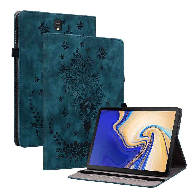 Butterfly Rose Embossed Leather Tablet Case, For Samsung Galaxy Tab S5e/T720/T725, For Samsung Galaxy Tab A 10.1 2019 T510, For Samsung Galaxy Tab A 8.0 2019 T290, For Samsung Galaxy Tab S4 10.5 SM-T830, For Samsung Galaxy Tab A 10.1 2016/T580/T585����...