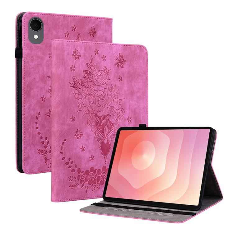 Butterfly Rose Embossed Leather Tablet Case, For Samsung Galaxy Tab S11, For Samsung Galaxy Tab А9+, For Samsung Galaxy Tab А9, For Samsung Galaxy Tab S9, For Samsung Galaxy Tab S9+, For Samsung Galaxy Tab S8+ / S7+ / S7 FE, For Samsung Galaxy Tab S7 /...