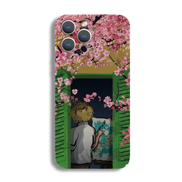 Precise Hole Oil Painting Pattern PC Phone Case, For iPhone 14, For iPhone 14 Pro, For iPhone 14 Pro Max, For iPhone SE 2022 / 2020 / 8 / 7, For iPhone 13 Pro Max