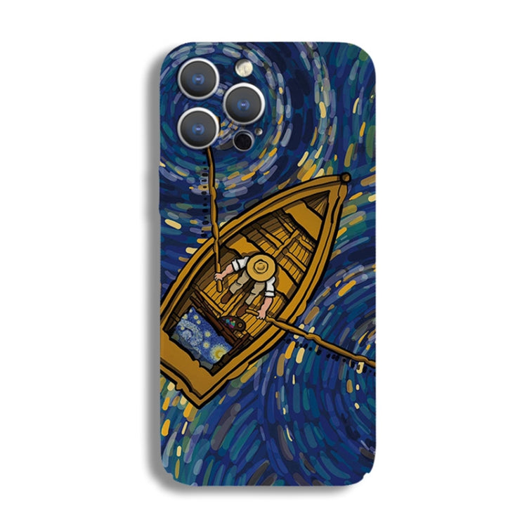 Precise Hole Oil Painting Pattern PC Phone Case, For iPhone 13 Pro, For iPhone 13, For iPhone 13 mini, For iPhone 12, For iPhone 12 Pro Max