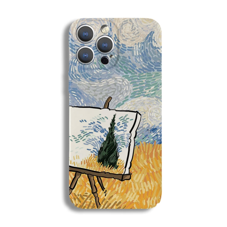 Precise Hole Oil Painting Pattern PC Phone Case, For iPhone 14, For iPhone 14 Pro, For iPhone 14 Pro Max, For iPhone SE 2022 / 2020 / 8 / 7, For iPhone 13 Pro Max