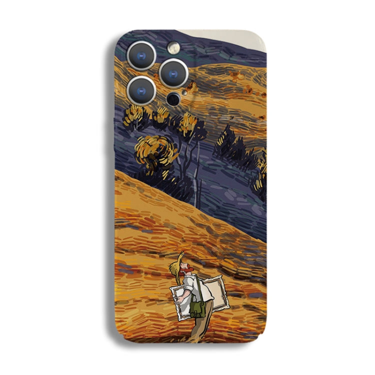 Precise Hole Oil Painting Pattern PC Phone Case, For iPhone X / XS, For iPhone XR, For iPhone XS Max, For iPhone 8 Plus / 7 Plus