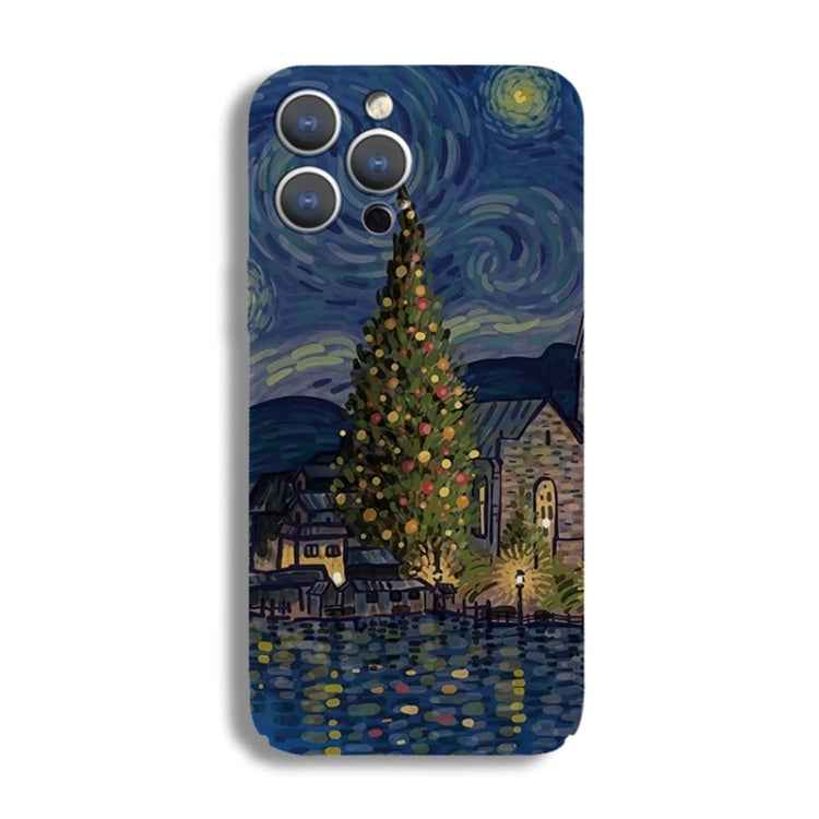 Precise Hole Oil Painting Pattern PC Phone Case, For iPhone 15 Pro Max, For iPhone 15 Pro, For iPhone 15 Plus, For iPhone 15, For iPhone 14 Plus