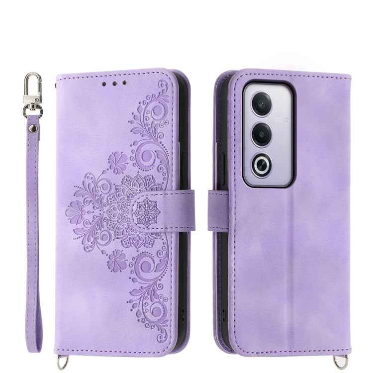 Skin Feel Flowers Embossed Wallet Leather Phone Case, For OPPO Reno15 F 5G, For OPPO Reno15 5G / Reno 15c 5G, For OPPO A6x 5G / A6 5G Global, For OPPO A6 Pro 4G / 5G Global / F31 5G, For OPPO Reno14 Global / Reno14 F 5G                                 ...