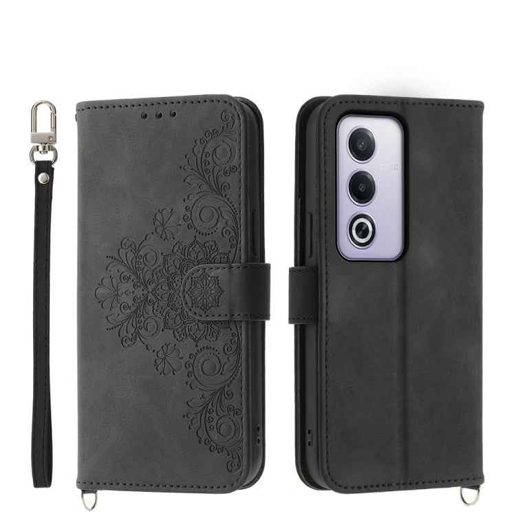 Skin Feel Flowers Embossed Wallet Leather Phone Case, For OPPO Reno15 F 5G, For OPPO Reno15 5G / Reno 15c 5G, For OPPO A6x 5G / A6 5G Global, For OPPO A6 Pro 4G / 5G Global / F31 5G, For OPPO Reno14 Global / Reno14 F 5G                                 ...