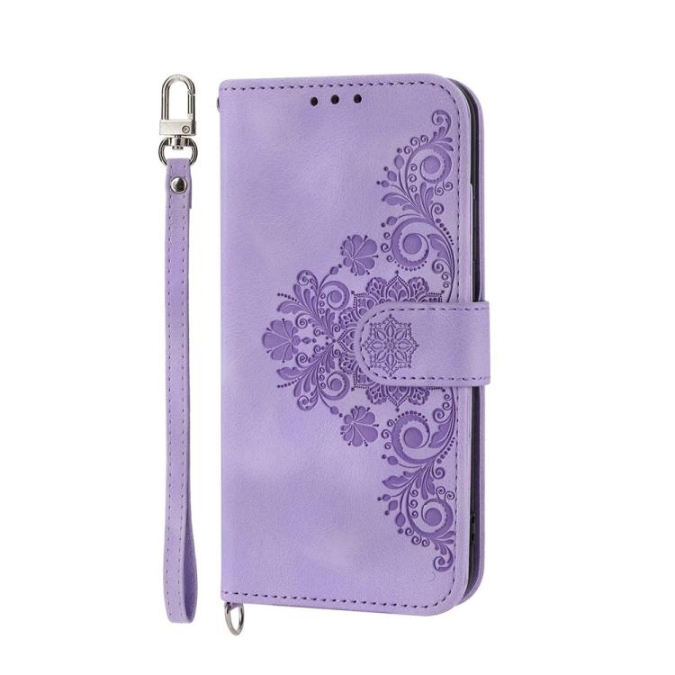 Skin Feel Flowers Embossed Wallet Leather Phone Case, For OPPO Reno13 F 4G / 5G, For OPPO Reno12 F 4G / 5G / F27 India, For OPPO Reno11 F, For OPPO Reno11 Pro, For OPPO Reno11, For OPPO A2, For OPPO A38 4G, For OPPO A58 4G                              ...