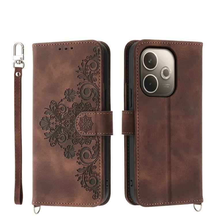 Skin Feel Flowers Embossed Wallet Leather Phone Case, For OPPO Reno15 F 5G, For OPPO Reno15 5G / Reno 15c 5G, For OPPO A6x 5G / A6 5G Global, For OPPO A6 Pro 4G / 5G Global / F31 5G, For OPPO Reno14 Global / Reno14 F 5G                                 ...