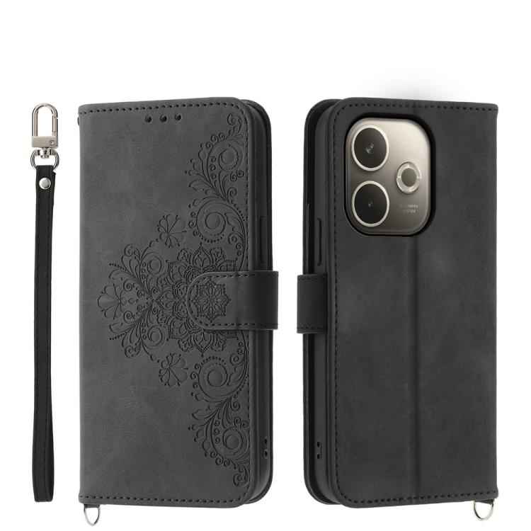 Skin Feel Flowers Embossed Wallet Leather Phone Case, For OPPO Reno15 F 5G, For OPPO Reno15 5G / Reno 15c 5G, For OPPO A6x 5G / A6 5G Global, For OPPO A6 Pro 4G / 5G Global / F31 5G, For OPPO Reno14 Global / Reno14 F 5G                                 ...