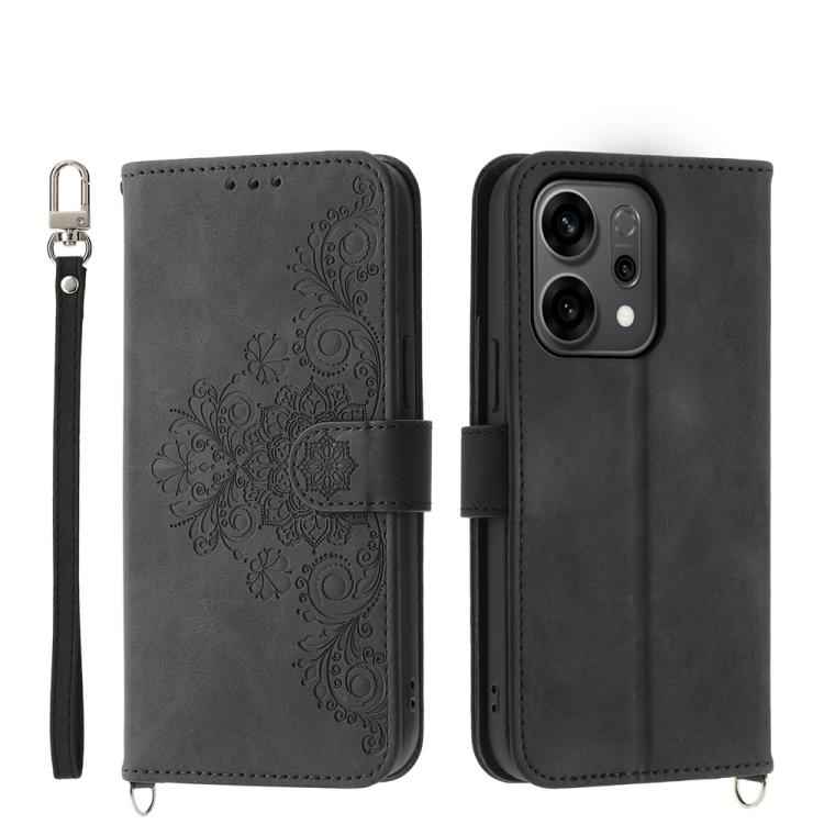 Skin Feel Flowers Embossed Wallet Leather Phone Case, For OPPO Reno15 F 5G, For OPPO Reno15 5G / Reno 15c 5G, For OPPO A6x 5G / A6 5G Global, For OPPO A6 Pro 4G / 5G Global / F31 5G, For OPPO Reno14 Global / Reno14 F 5G                                 ...