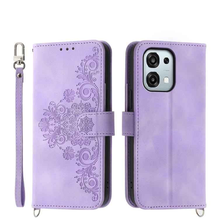 Skin Feel Flowers Embossed Wallet Leather Phone Case, For OPPO Reno15 F 5G, For OPPO Reno15 5G / Reno 15c 5G, For OPPO A6x 5G / A6 5G Global, For OPPO A6 Pro 4G / 5G Global / F31 5G, For OPPO Reno14 Global / Reno14 F 5G                                 ...