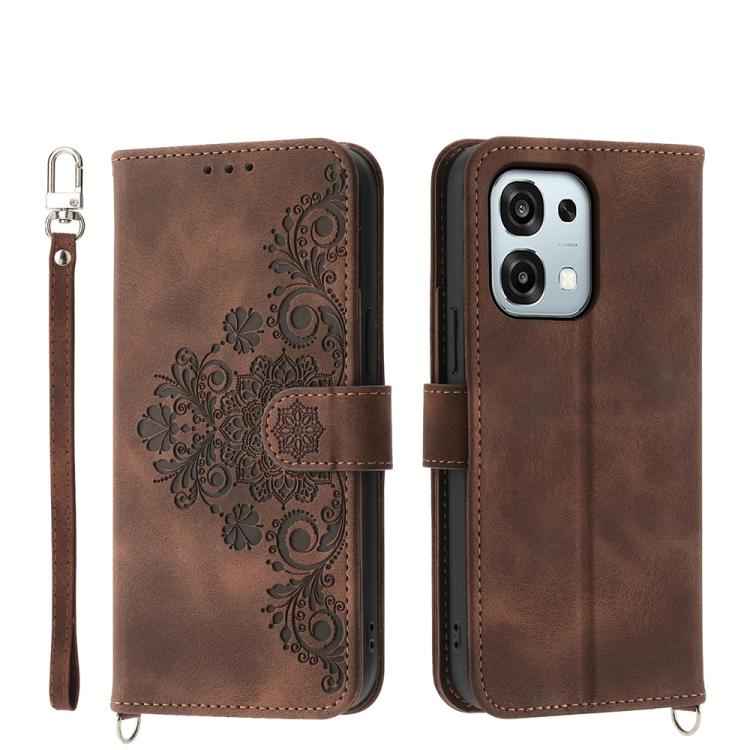 Skin Feel Flowers Embossed Wallet Leather Phone Case, For OPPO Reno15 F 5G, For OPPO Reno15 5G / Reno 15c 5G, For OPPO A6x 5G / A6 5G Global, For OPPO A6 Pro 4G / 5G Global / F31 5G, For OPPO Reno14 Global / Reno14 F 5G                                 ...