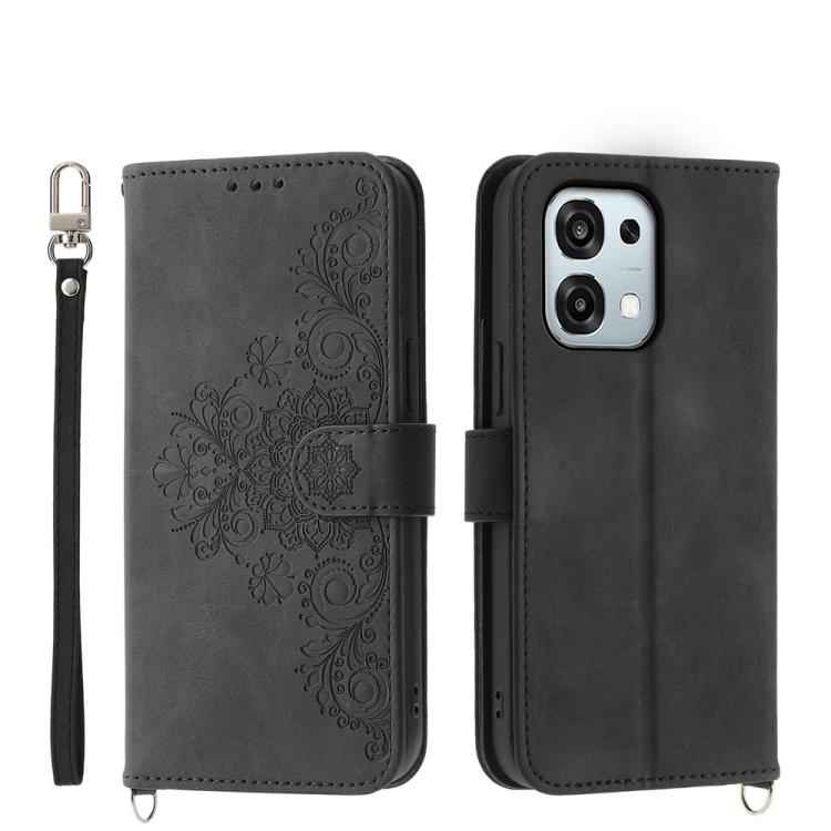 Skin Feel Flowers Embossed Wallet Leather Phone Case, For OPPO Reno15 F 5G, For OPPO Reno15 5G / Reno 15c 5G, For OPPO A6x 5G / A6 5G Global, For OPPO A6 Pro 4G / 5G Global / F31 5G, For OPPO Reno14 Global / Reno14 F 5G                                 ...