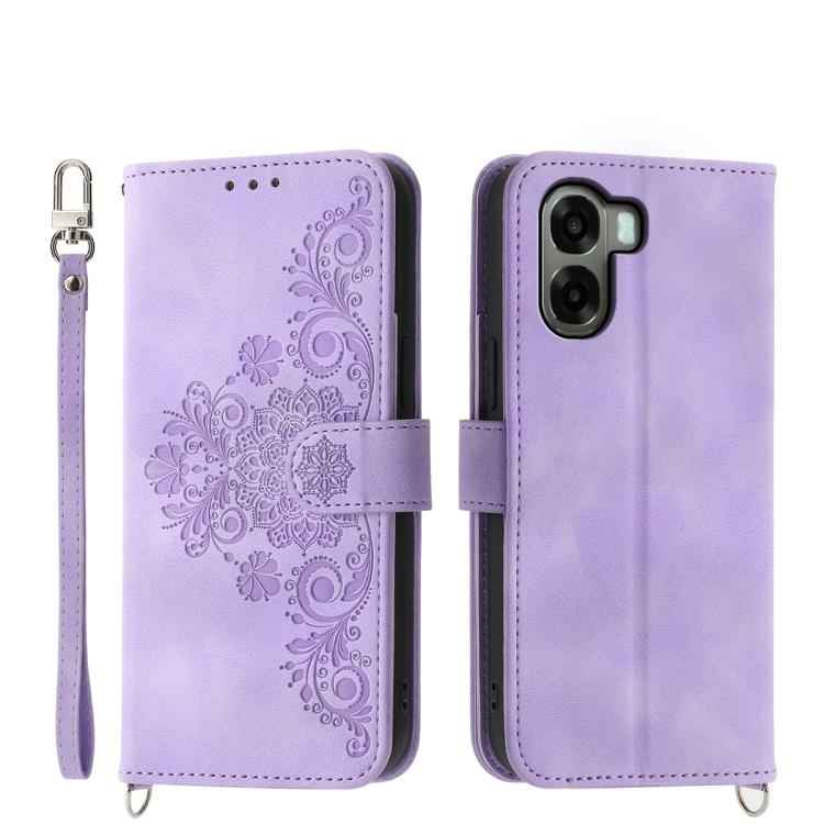 Skin Feel Flowers Embossed Wallet Leather Phone Case, For OPPO Reno15 F 5G, For OPPO Reno15 5G / Reno 15c 5G, For OPPO A6x 5G / A6 5G Global, For OPPO A6 Pro 4G / 5G Global / F31 5G, For OPPO Reno14 Global / Reno14 F 5G                                 ...