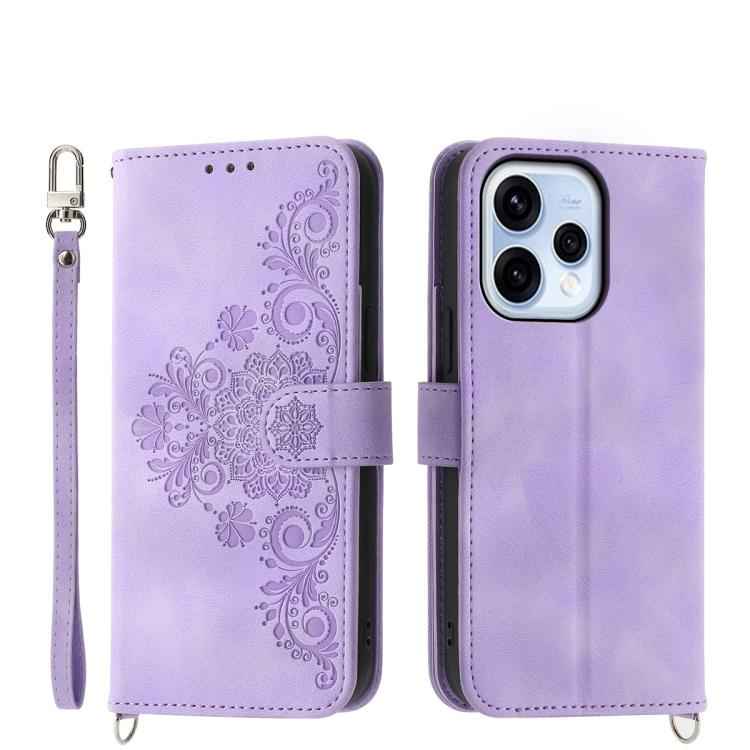Skin Feel Flowers Embossed Wallet Leather Phone Case, For OPPO Reno15 F 5G, For OPPO Reno15 5G / Reno 15c 5G, For OPPO A6x 5G / A6 5G Global, For OPPO A6 Pro 4G / 5G Global / F31 5G, For OPPO Reno14 Global / Reno14 F 5G                                 ...