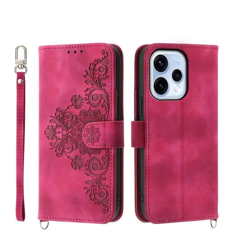 Skin Feel Flowers Embossed Wallet Leather Phone Case, For OPPO Reno15 F 5G, For OPPO Reno15 5G / Reno 15c 5G, For OPPO A6x 5G / A6 5G Global, For OPPO A6 Pro 4G / 5G Global / F31 5G, For OPPO Reno14 Global / Reno14 F 5G                                 ...
