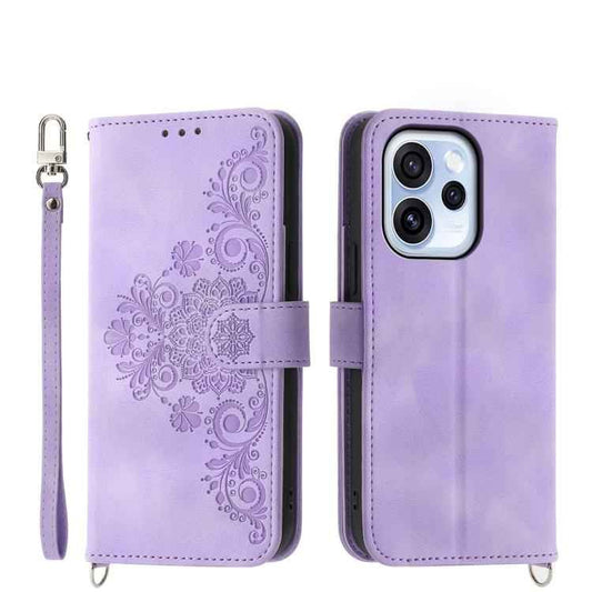 Skin Feel Flowers Embossed Wallet Leather Phone Case, For OPPO Reno15 F 5G, For OPPO Reno15 5G / Reno 15c 5G, For OPPO A6x 5G / A6 5G Global, For OPPO A6 Pro 4G / 5G Global / F31 5G, For OPPO Reno14 Global / Reno14 F 5G                                 ...