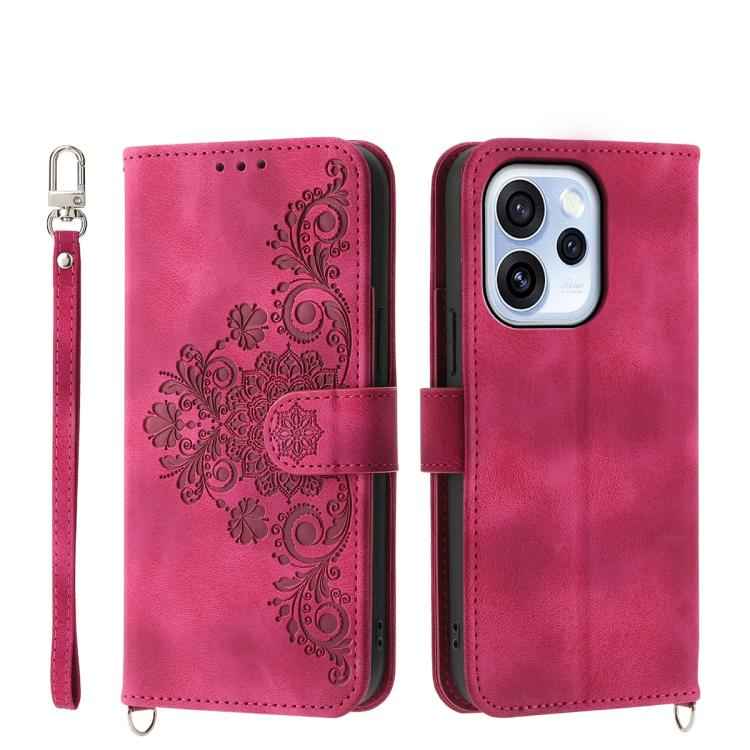 Skin Feel Flowers Embossed Wallet Leather Phone Case, For OPPO Reno15 F 5G, For OPPO Reno15 5G / Reno 15c 5G, For OPPO A6x 5G / A6 5G Global, For OPPO A6 Pro 4G / 5G Global / F31 5G, For OPPO Reno14 Global / Reno14 F 5G                                 ...