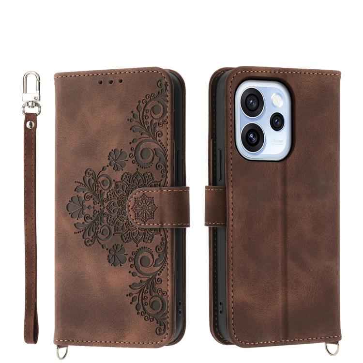 Skin Feel Flowers Embossed Wallet Leather Phone Case, For OPPO Reno15 F 5G, For OPPO Reno15 5G / Reno 15c 5G, For OPPO A6x 5G / A6 5G Global, For OPPO A6 Pro 4G / 5G Global / F31 5G, For OPPO Reno14 Global / Reno14 F 5G                                 ...