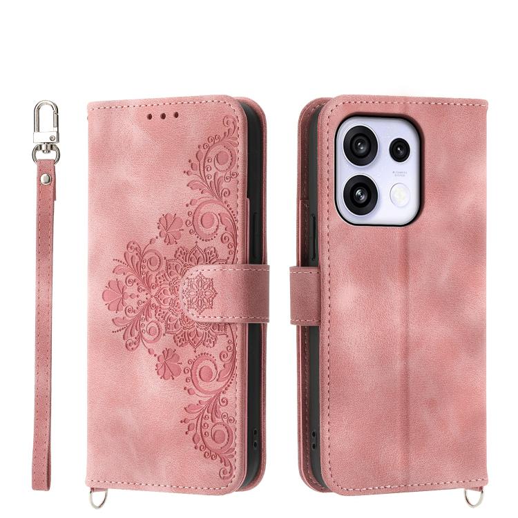 Skin Feel Flowers Embossed Wallet Leather Phone Case, For OPPO Reno16 F 5G / Reno16 FS 5G, For OPPO Reno15 F 5G, For OPPO Reno15 5G / Reno 15c 5G, For OPPO A6x 5G / A6 5G Global, For OPPO A6 Pro 4G / 5G Global / F31 5G                                  ...