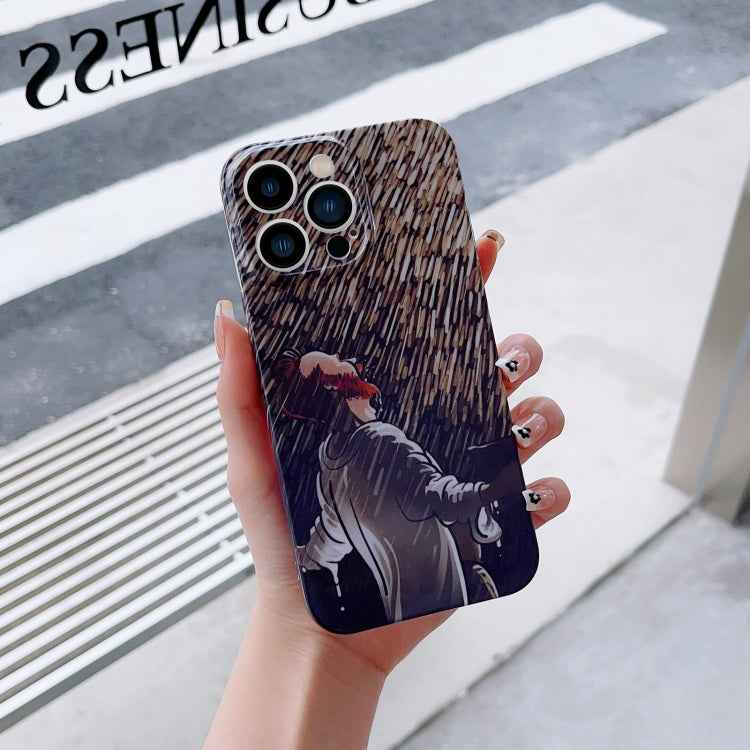 Precise Hole Oil Painting Pattern PC Phone Case