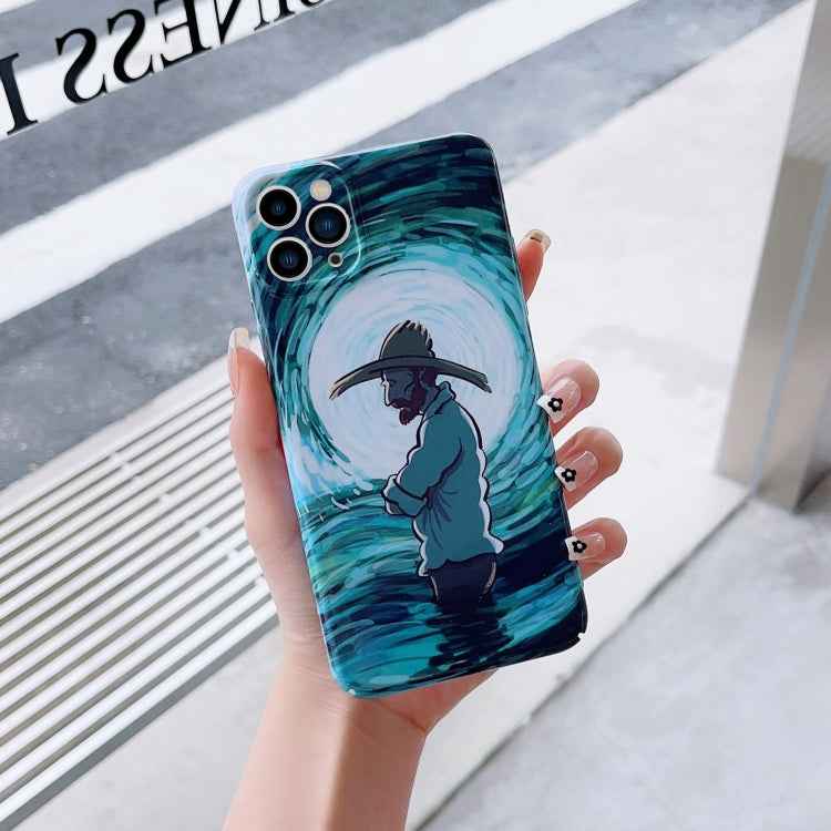Precise Hole Oil Painting Pattern PC Phone Case