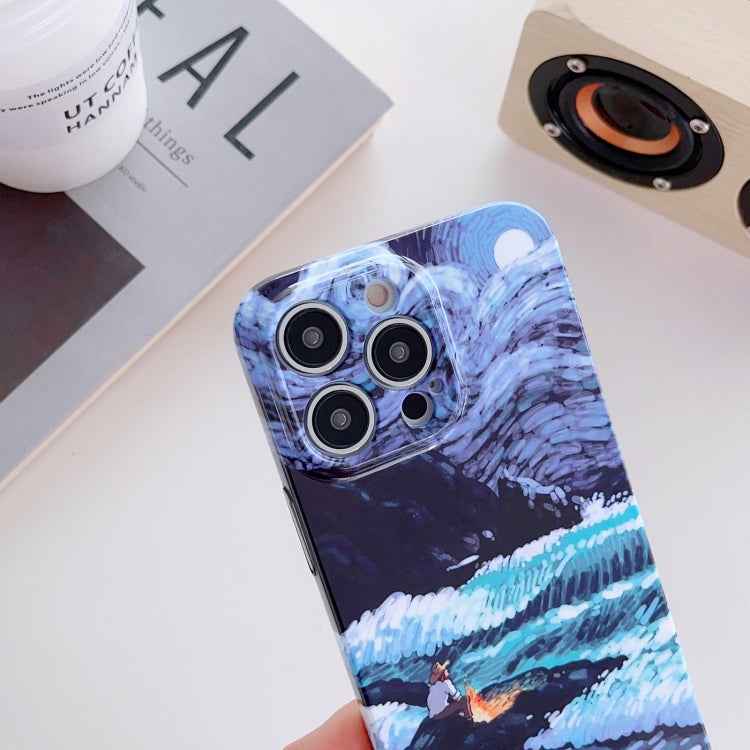 Precise Hole Oil Painting Pattern PC Phone Case