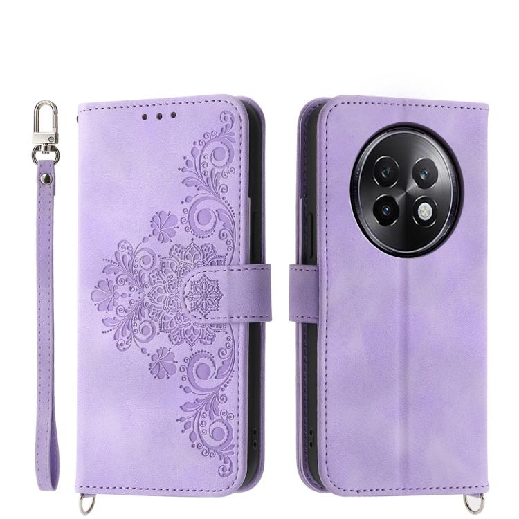 Skin Feel Flowers Embossed Wallet Leather Phone Case, For Realme 13+, For Realme 13 Pro / 13 Pro+ Global, For Realme GT 6 Global, For Realme 12 5G, For Realme 12+, For Realme 12 Pro+, For Realme 11 4G, For Realme 11 5G, For Realme C53