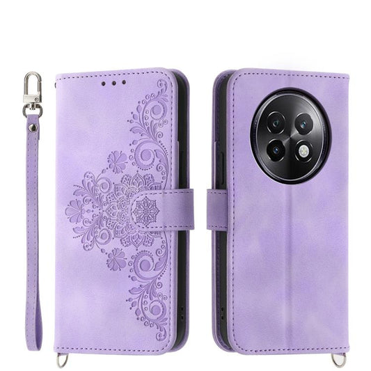 Skin Feel Flowers Embossed Wallet Leather Phone Case, For Realme 13+, For Realme 13 Pro / 13 Pro+ Global, For Realme GT 6 Global, For Realme 12 5G, For Realme 12+, For Realme 12 Pro+, For Realme 11 4G, For Realme 11 5G, For Realme C53