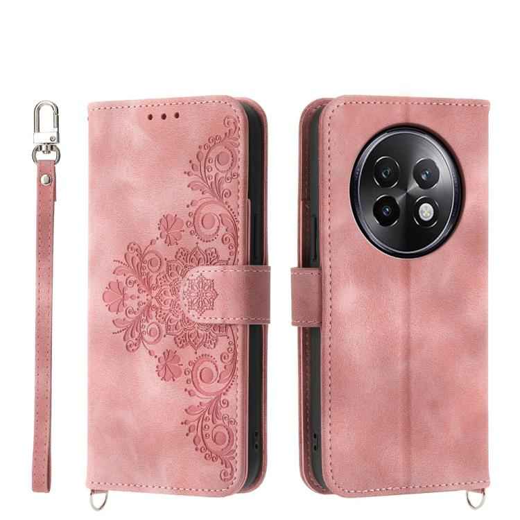 Skin Feel Flowers Embossed Wallet Leather Phone Case, For Realme C85 5G / Realme 15x 5G, For Realme C85 Pro 4G, For Realme 15 5G / Realme 15 Pro 5G, For Realme 14 / Realme P3 5G, For Realme 14 Pro+, For Realme 14 Pro, For Realme C75 / Realme 14x       ...